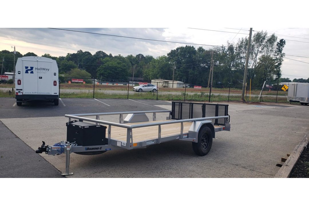 New 2026 Diamond C 77x12' Utility, 13" Sides, Bifold Ramp PSA135