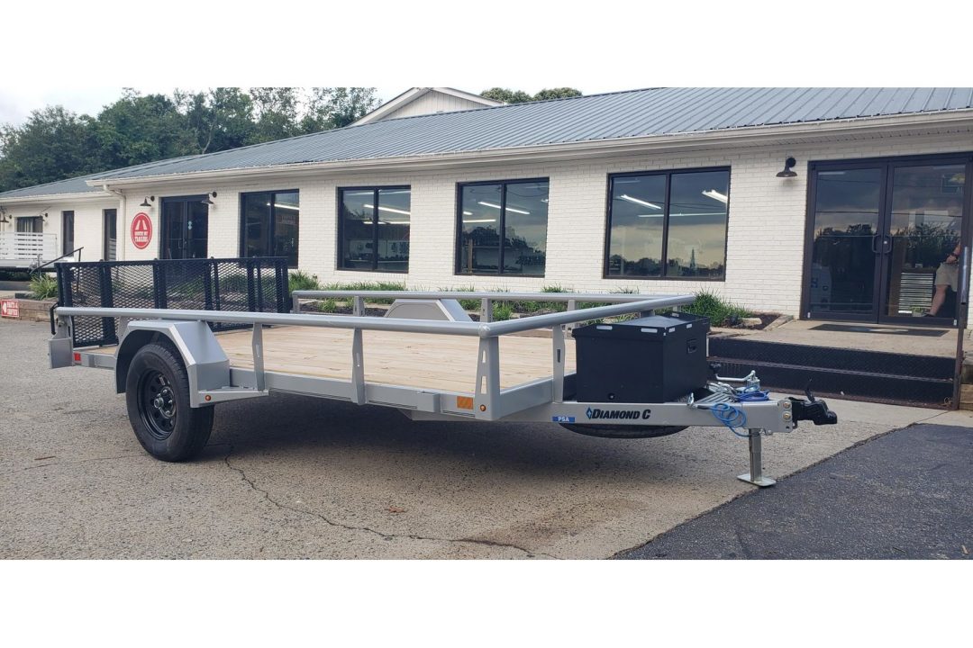 New 2026 Diamond C 77x12' Utility, 13" Sides, Bifold Ramp PSA135