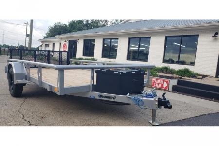 New 2026 Diamond C 77x12' Utility, 13" Sides, Bifold Ramp PSA135