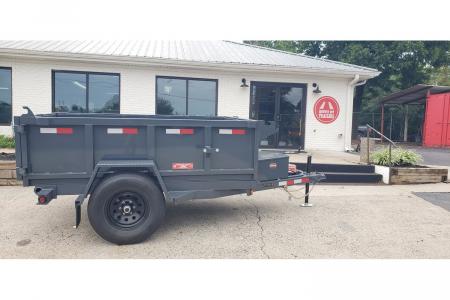 New 2026 Covered Wagon 5x8' Dump, 2' Sides, 6K GVWR, Telescopic Lift