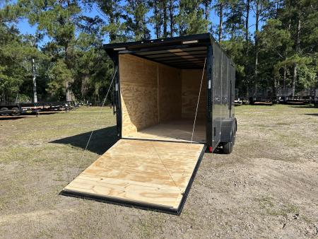 New 2026 Rock Solid 7x16 Cargo / Enclosed Trailer, .080 Polycore, Xtra height, Rear Spoiler and More !!