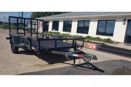 New 2026 Covered Wagon 76x12' Utility, Cobra Lined Bed, HD tractor gate
