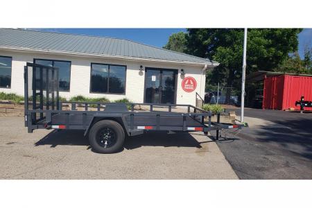 New 2026 Covered Wagon 76x12' Utility, Cobra Lined Bed, HD tractor gate