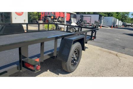 New 2026 Covered Wagon 76x12' Utility, Cobra Lined Bed, HD tractor gate