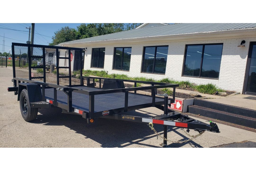 New 2026 Covered Wagon 76x12' Utility, Cobra Lined Bed, HD tractor gate