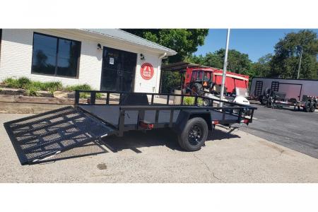 New 2026 Covered Wagon 76x12' Utility, Cobra Lined Bed, HD tractor gate