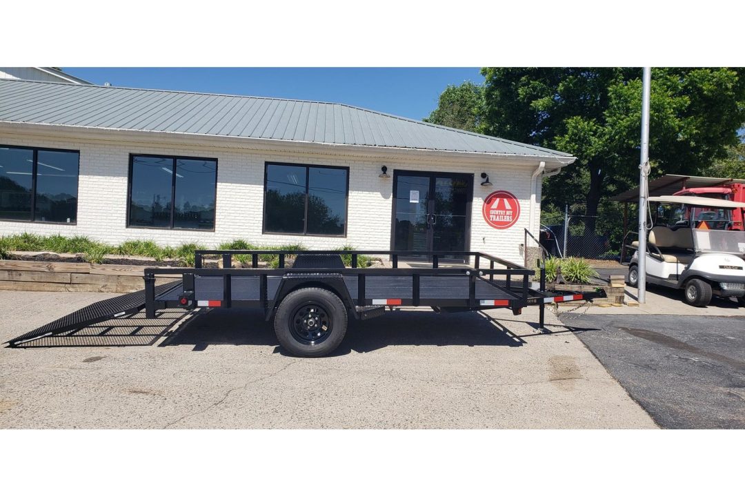 New 2026 Covered Wagon 76x12' Utility, Cobra Lined Bed, HD tractor gate