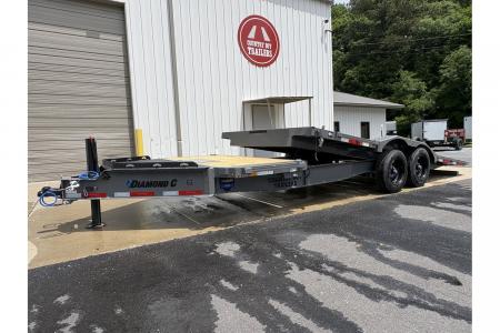 New 2026 Diamond C 8.5x22' Hydraulic & Gravity Tilt, ABS Brakes, Drive over Fenders, 18K GVWR, HXD208