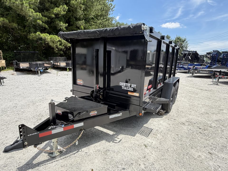New 2026 Covered Wagon 6'x12' Dump,4' Sides, 9990 GVWR, 2-Way Gate