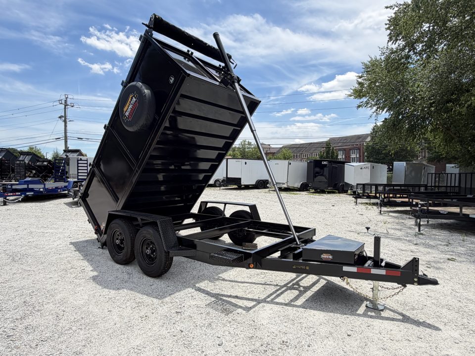 New 2026 Covered Wagon 6'x12' Dump,4' Sides, 9990 GVWR, 2-Way Gate