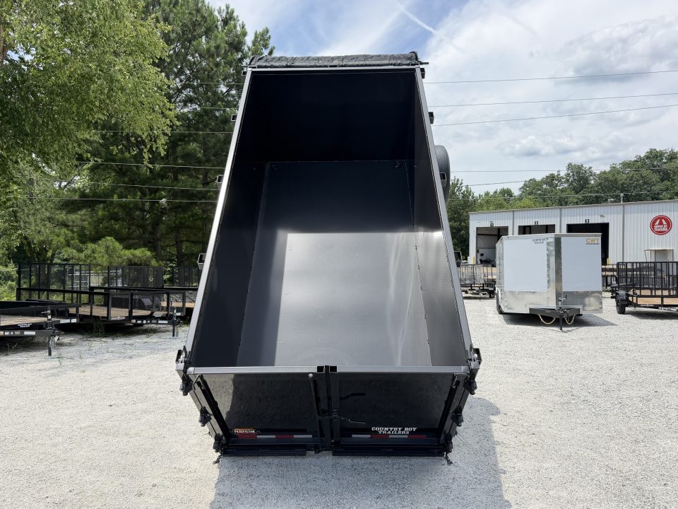 New 2026 Covered Wagon 6'x12' Dump,4' Sides, 9990 GVWR, 2-Way Gate