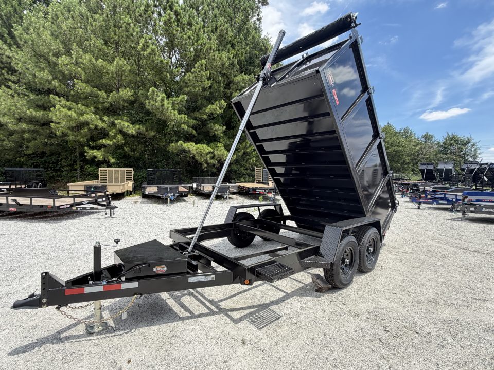 New 2026 Covered Wagon 6'x12' Dump,4' Sides, 9990 GVWR, 2-Way Gate