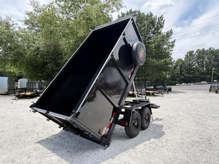 New 2026 Covered Wagon 6'x12' Dump,4' Sides, 9990 GVWR, 2-Way Gate