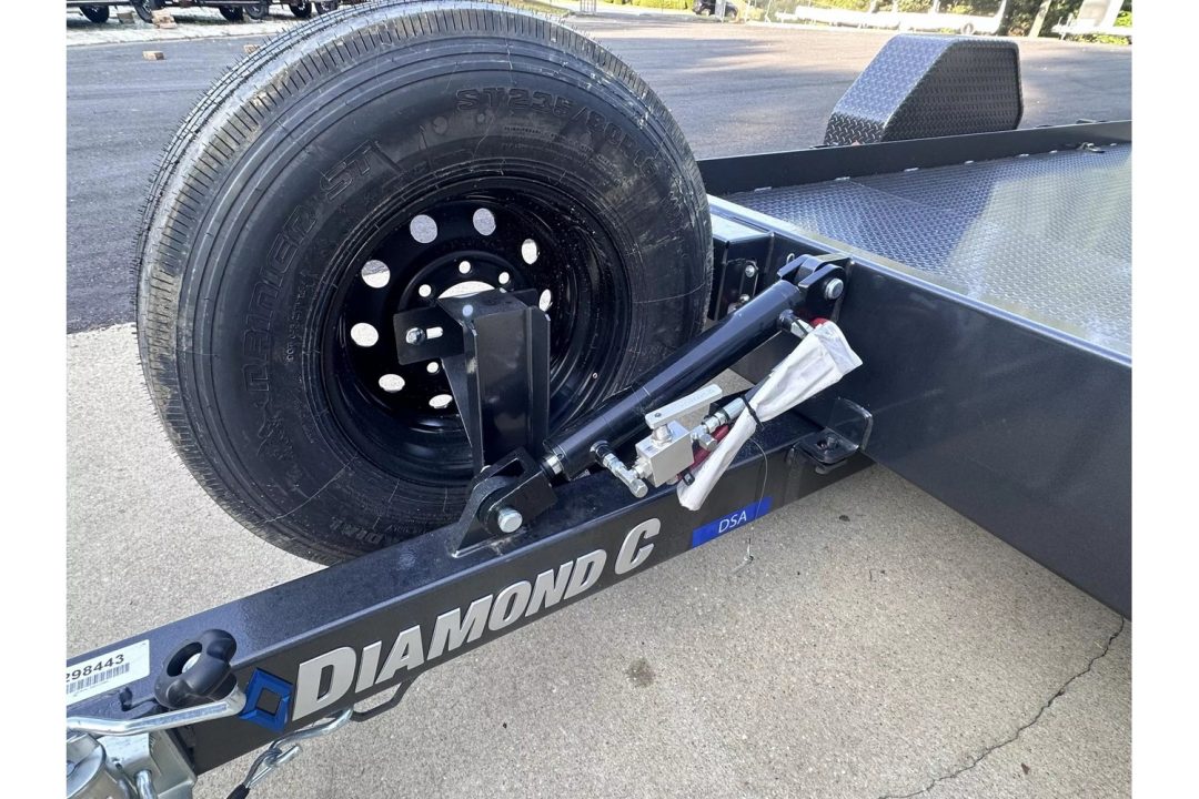 New 2026 Diamond C 12' x 77" Steel Full-Bed Tilt, 7000lb GVWR,  DSA107