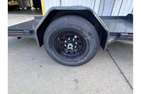 New 2026 Diamond C 12' x 77" Steel Full-Bed Tilt, 7000lb GVWR,  DSA107
