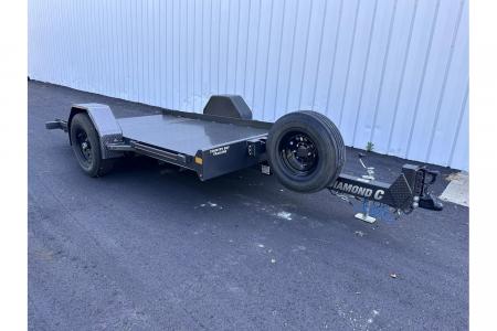 New 2026 Diamond C 12' x 77" Steel Full-Bed Tilt, 7000lb GVWR,  DSA107