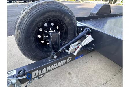 New 2026 Diamond C 12' x 77" Steel Full-Bed Tilt, 7000lb GVWR,  DSA107