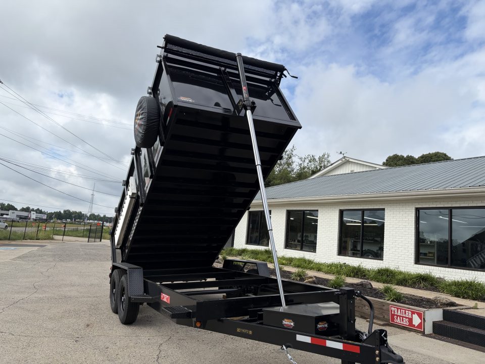 New 2027 Covered Wagon 7X16 Dump, 4' Sides, Ramps, Tarp & Spare