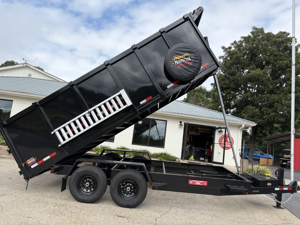 New 2027 Covered Wagon 7X16 Dump, 4' Sides, Ramps, Tarp & Spare