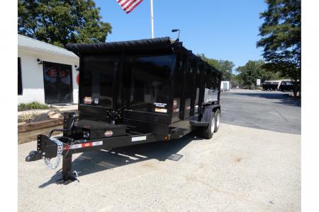 New 2026 Covered Wagon 7x16' Dump, 4' Sides, Spare Tire, Ramps, Tarp