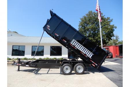 New 2026 Covered Wagon 7x16' Dump, 4' Sides, Spare Tire, Ramps, Tarp
