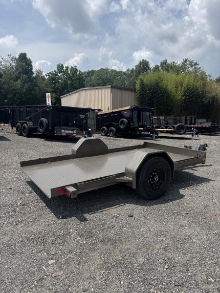New 2027 Diamond C 77x12 Equipment, Diamond Plate Steel Tilt Deck, 7K GVWR DSA107