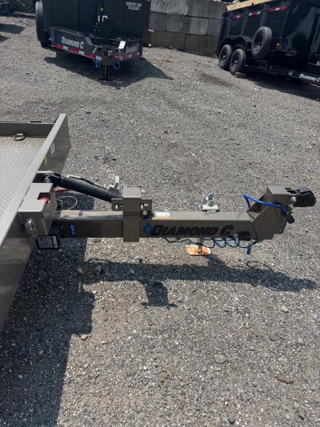 New 2027 Diamond C 77x12 Equipment, Diamond Plate Steel Tilt Deck, 7K GVWR DSA107