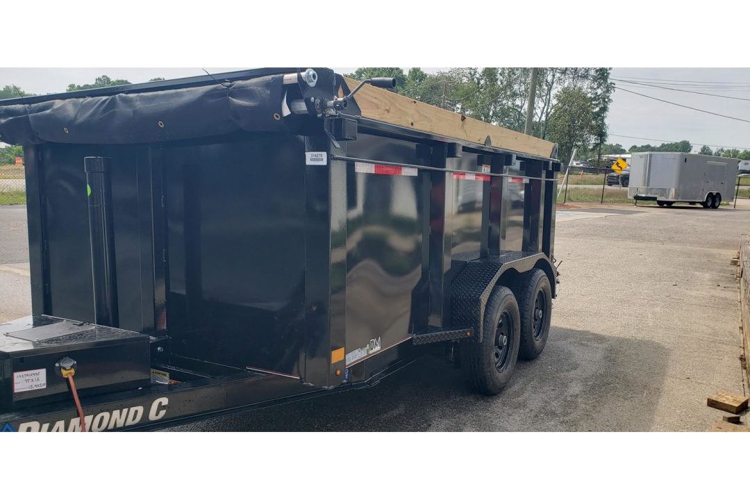 New 2026 Diamond C 77x12' Dump, 44" Sides, 6k Axles, Spare MDT206