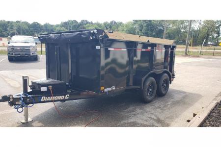 New 2026 Diamond C 77x12' Dump, 44" Sides, 6k Axles, Spare MDT206