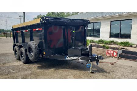 New 2026 Diamond C 77x12' Dump, 44" Sides, 6k Axles, Spare MDT206