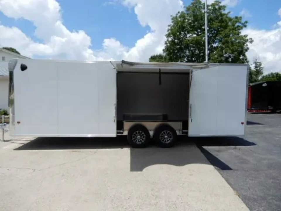 New 2026 Alcom 24' All Aluminum, 82" Height, Finished Interior, Escape Door, EZ Hauler