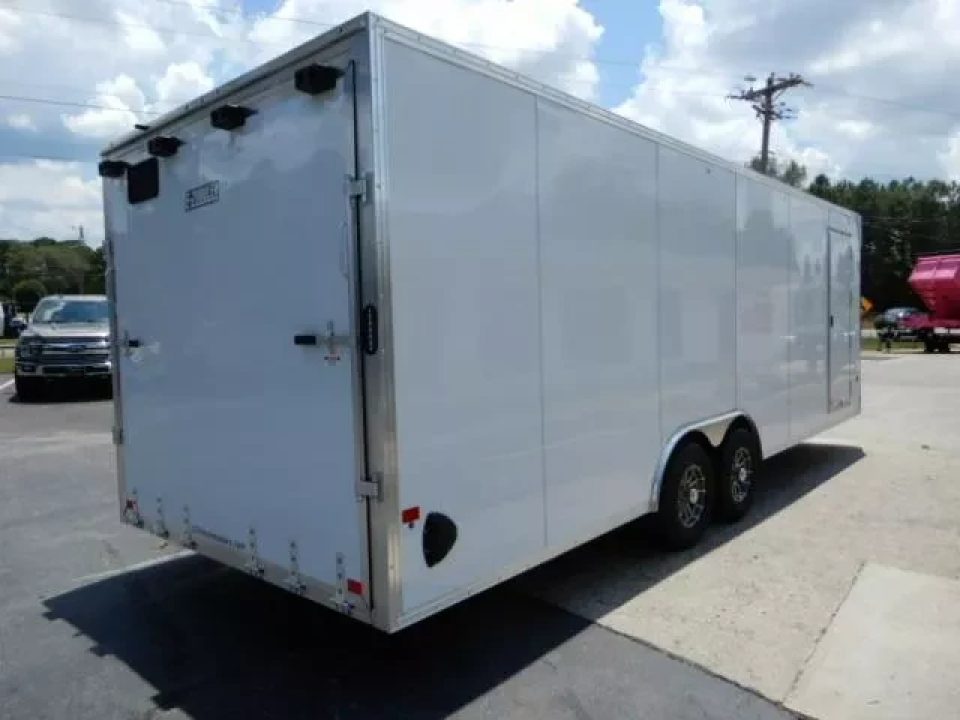 New 2026 Alcom 24' All Aluminum, 82" Height, Finished Interior, Escape Door, EZ Hauler