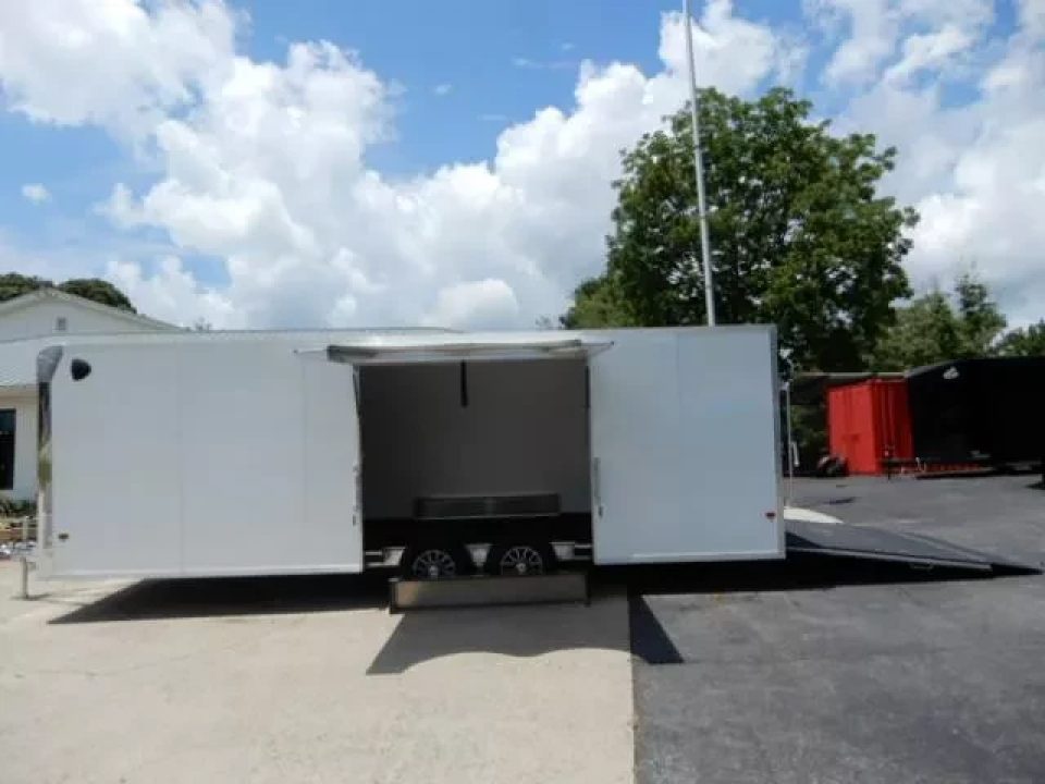 New 2026 Alcom 24' All Aluminum, 82" Height, Finished Interior, Escape Door, EZ Hauler