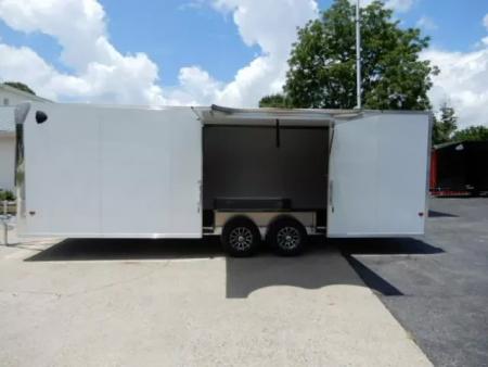 New 2026 Alcom 24' All Aluminum, 82" Height, Finished Interior, Escape Door, EZ Hauler