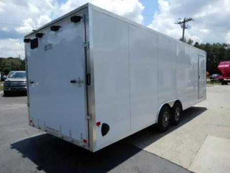 New 2026 Alcom 24' All Aluminum, 82" Height, Finished Interior, Escape Door, EZ Hauler