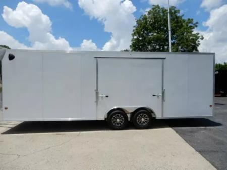 New 2026 Alcom 24' All Aluminum, 82" Height, Finished Interior, Escape Door, EZ Hauler