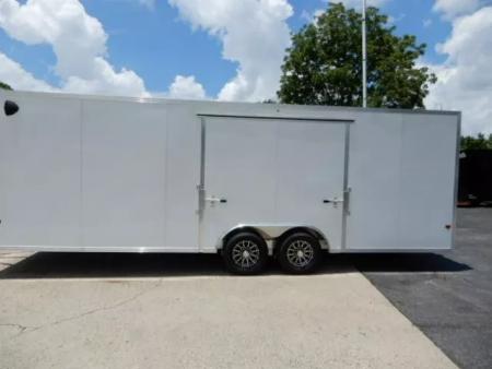 New 2026 Alcom 24' All Aluminum, 82" Height, Finished Interior, Escape Door, EZ Hauler