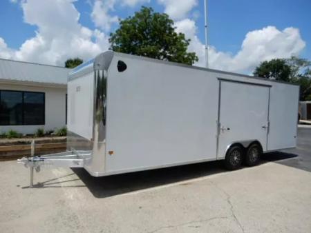 New 2026 Alcom 24' All Aluminum, 82" Height, Finished Interior, Escape Door, EZ Hauler