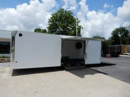 New 2026 Alcom 24' All Aluminum, 82" Height, Finished Interior, Escape Door, EZ Hauler