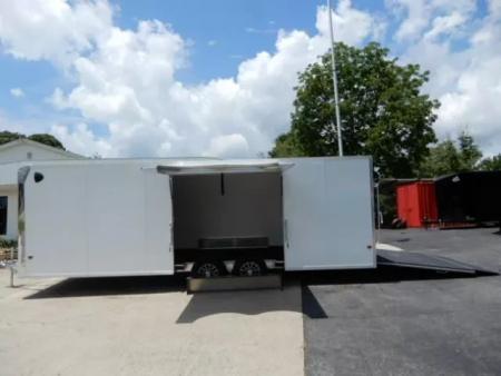 New 2026 Alcom 24' All Aluminum, 82" Height, Finished Interior, Escape Door, EZ Hauler