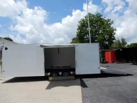 New 2026 Alcom 24' All Aluminum, 82" Height, Finished Interior, Escape Door, EZ Hauler