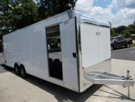 New 2026 Alcom 24' All Aluminum, 82" Height, Finished Interior, Escape Door, EZ Hauler