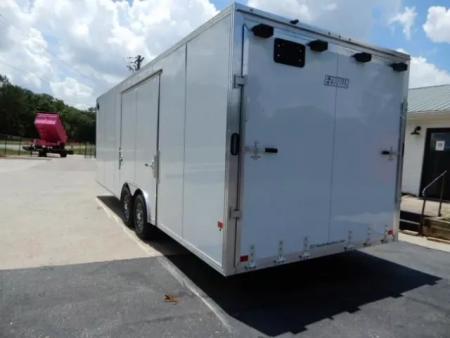 New 2026 Alcom 24' All Aluminum, 82" Height, Finished Interior, Escape Door, EZ Hauler