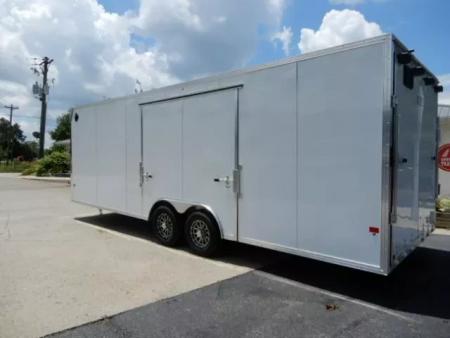 New 2026 Alcom 24' All Aluminum, 82" Height, Finished Interior, Escape Door, EZ Hauler