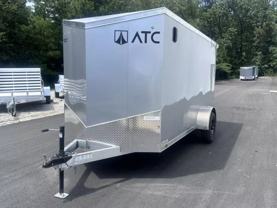 New 2026 ATC 6' x 12' Enclosed STo 300, Lightweight All Aluminum, 2990 GVWR