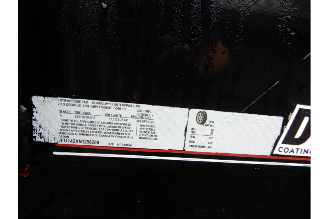 Used 2022 Diamond C USED 82x14' Dump, 32" Sides, 20k GVWR, LPT210