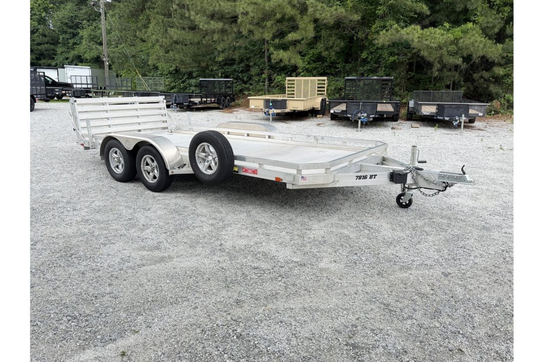 Used 2024 Aluma USED 78"x16' Utility, Bi-Fold Tailgate