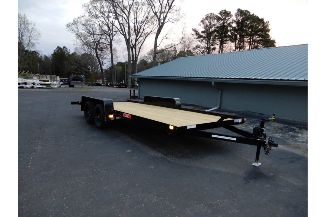 New 2027 Currahee 7'x16' Car Hauler, 16' Straight Deck, 7k GVWR