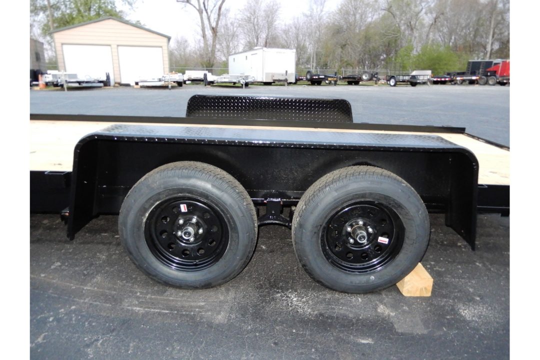 New 2027 Currahee 7'x16' Car Hauler, 16' Straight Deck, 7k GVWR