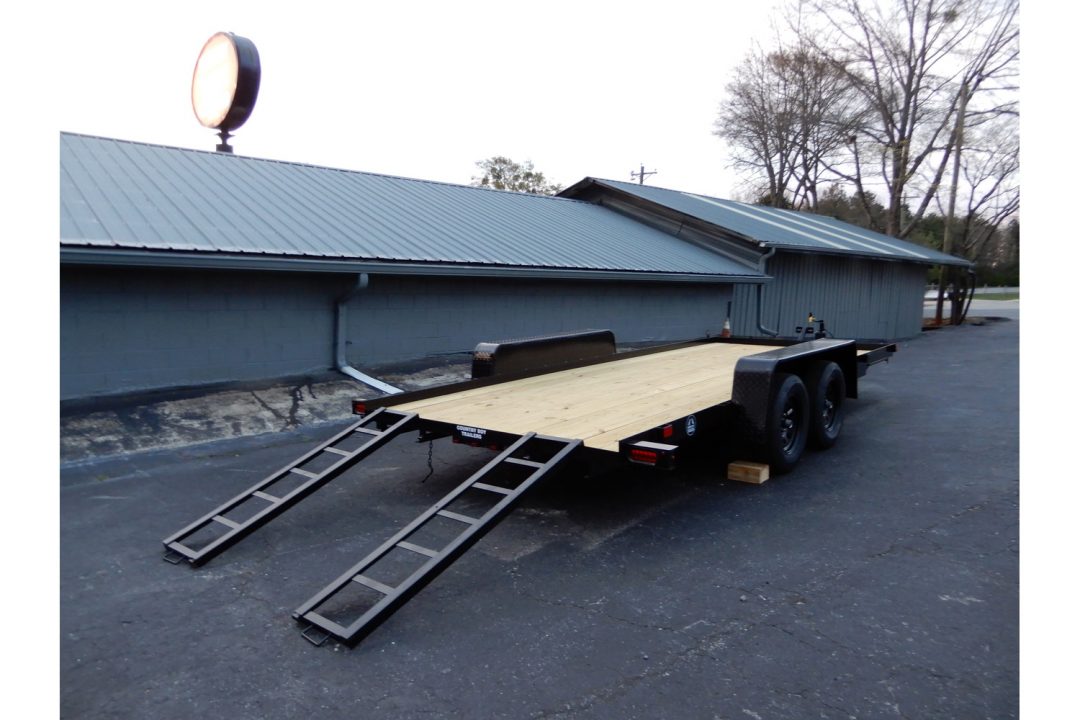 New 2027 Currahee 7'x16' Car Hauler, 16' Straight Deck, 7k GVWR